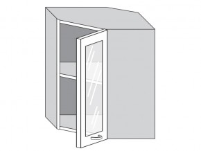 1.60.3у Шкаф настенный (h=720) угловой на 600мм со стекл. дверцей в Североуральске - severouralsk.magazinmebel.ru | фото