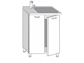 2.60.2мн Шкаф-стол на 600мм под накладную мойку с 2-мя дверцами в Североуральске - severouralsk.magazinmebel.ru | фото