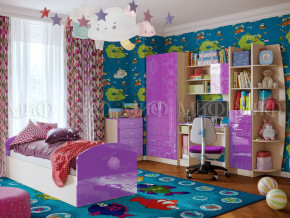 Детская комната Юниор-2 Фиолетовый металлик в Североуральске - severouralsk.magazinmebel.ru | фото