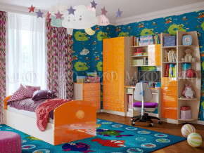 Детская комната Юниор-2 Оранжевый металлик в Североуральске - severouralsk.magazinmebel.ru | фото - изображение 1