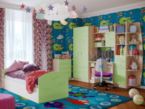Детская комната Юниор-2 Салатовый в Североуральске - severouralsk.magazinmebel.ru | фото