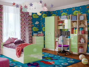 Детская комната Юниор-2 Салатовый металлик в Североуральске - severouralsk.magazinmebel.ru | фото