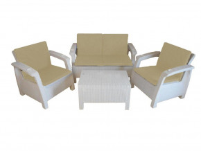Комплект уличной мебели Yalta Premium Terrace Set белый в Североуральске - severouralsk.magazinmebel.ru | фото - изображение 1