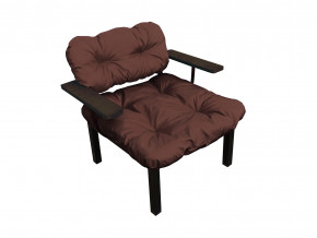 Кресло Дачное коричневая подушка в Североуральске - severouralsk.magazinmebel.ru | фото - изображение 1
