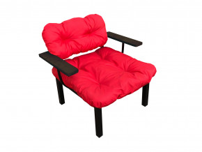 Кресло Дачное красная подушка в Североуральске - severouralsk.magazinmebel.ru | фото - изображение 1