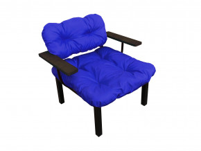 Кресло Дачное синяя подушка в Североуральске - severouralsk.magazinmebel.ru | фото
