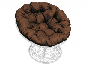 Кресло Папасан с ротангом коричневая подушка в Североуральске - severouralsk.magazinmebel.ru | фото