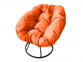 Кресло Пончик без ротанга оранжевая подушка в Североуральске - severouralsk.magazinmebel.ru | фото - изображение 1