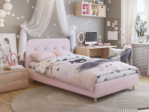 Кровать 1200 Лео велюр нежно-розовый в Североуральске - severouralsk.magazinmebel.ru | фото - изображение 4
