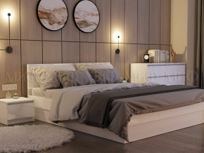Кровать 1400 Челси Белый глянец в Североуральске - severouralsk.magazinmebel.ru | фото - изображение 2