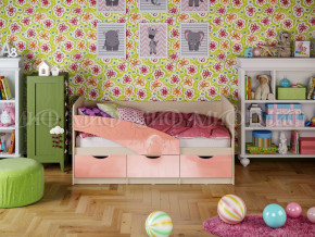 Кровать Бабочки 1600 Розовый металлик в Североуральске - severouralsk.magazinmebel.ru | фото