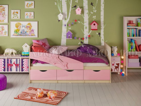 Кровать Дельфин 1600 Розовый металлик в Североуральске - severouralsk.magazinmebel.ru | фото