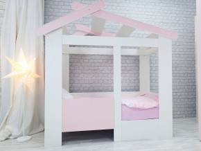 Кровать детская Теремок без ящика розовая в Североуральске - severouralsk.magazinmebel.ru | фото