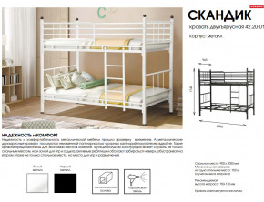 Кровать двухъярусная Скандик 42.20-01 в Североуральске - severouralsk.magazinmebel.ru | фото - изображение 2
