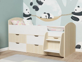 Кровать Малыш-7 Дуб-Белое дерево в Североуральске - severouralsk.magazinmebel.ru | фото - изображение 1