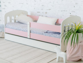 Кровать Малыш с ящиком розовый в Североуральске - severouralsk.magazinmebel.ru | фото
