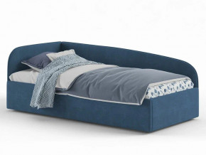Кровать мягкая Денди на щитах синяя в Североуральске - severouralsk.magazinmebel.ru | фото