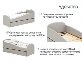 Кровать с ящиком Letmo халва (рогожка) в Североуральске - severouralsk.magazinmebel.ru | фото - изображение 11