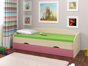 Кровать Соня 2 дуб молочный-розовый в Североуральске - severouralsk.magazinmebel.ru | фото