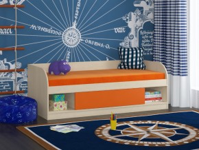 Кровать Соня 4 дуб молочный-оранжевый в Североуральске - severouralsk.magazinmebel.ru | фото - изображение 1