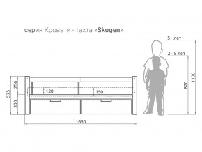 Кровать-тахта Svogen с ящиками и бортиком дерево в Североуральске - severouralsk.magazinmebel.ru | фото - изображение 3