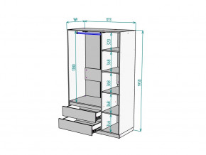 Шкаф Malta light H298 Белый в Североуральске - severouralsk.magazinmebel.ru | фото - изображение 2